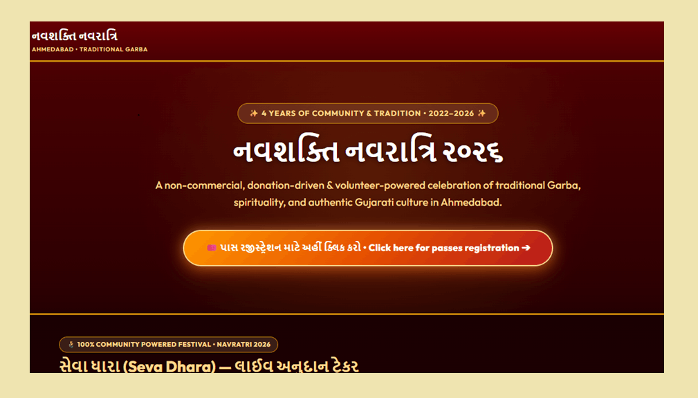 Navshakti Navratri 2026 Registration